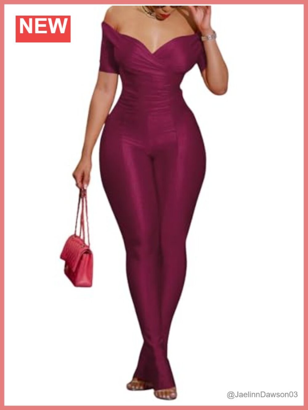 Off Shoulder Ruched Top & Flared Pants Set